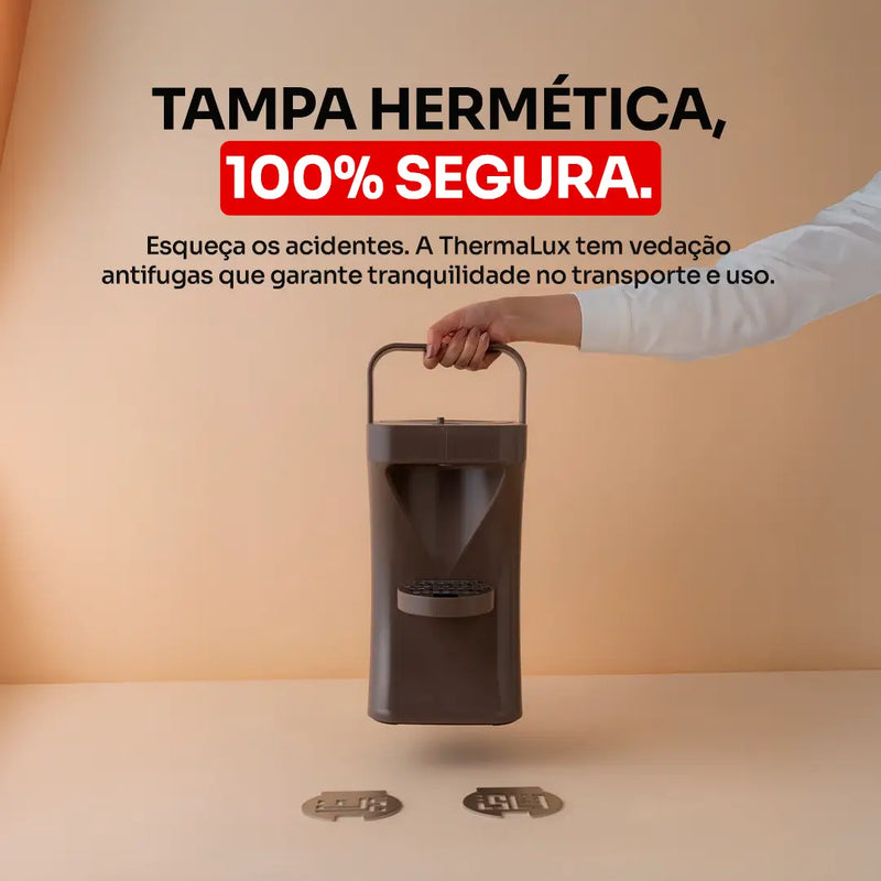 [PAGUE 1 LEVE 2] Garrafa Térmica ThermaLux® + BRINDE: Conjunto 4 Xícaras